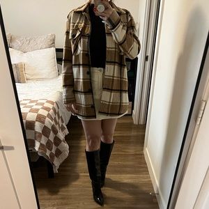 Thread & Supply Fleece Plaid Jacket
